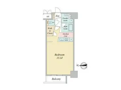 グラヴィス鶴舞(ワンルーム/3階)の間取り写真