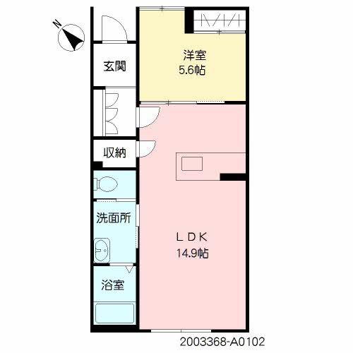 AVENTA(1LDK/1階)の間取り写真