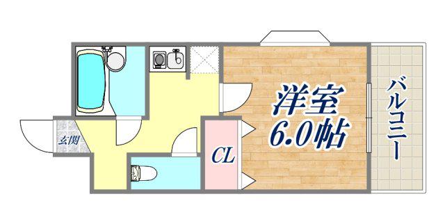 ステラハウス23(ワンルーム/3階)の間取り写真