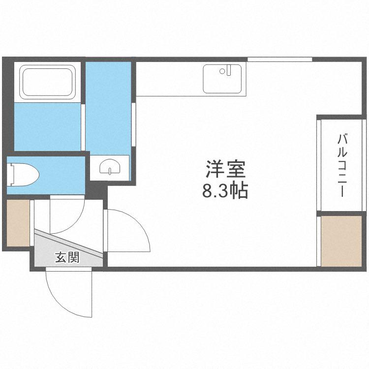 オッペンハイムN15(ワンルーム/5階)の間取り写真