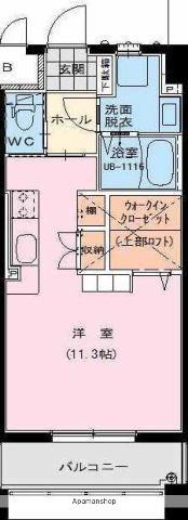 YS COURT III(ワンルーム/5階)の間取り写真