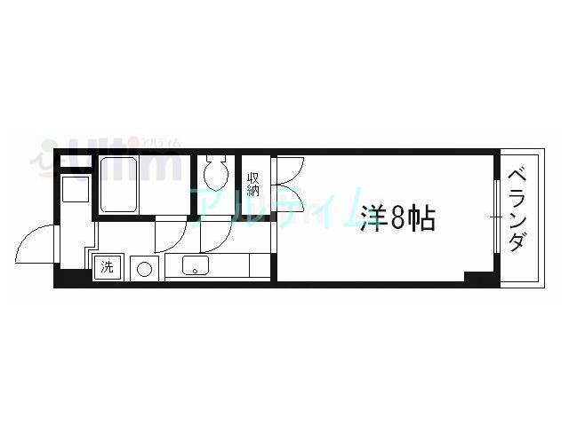 セント吉翔(1K/5階)の間取り写真