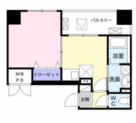 FIELD-V 築地(1DK/5階)の間取り写真