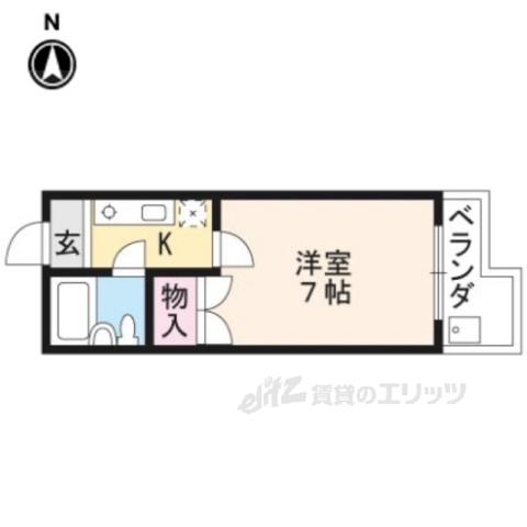 メゾンヨシムラ(1K/3階)の間取り写真