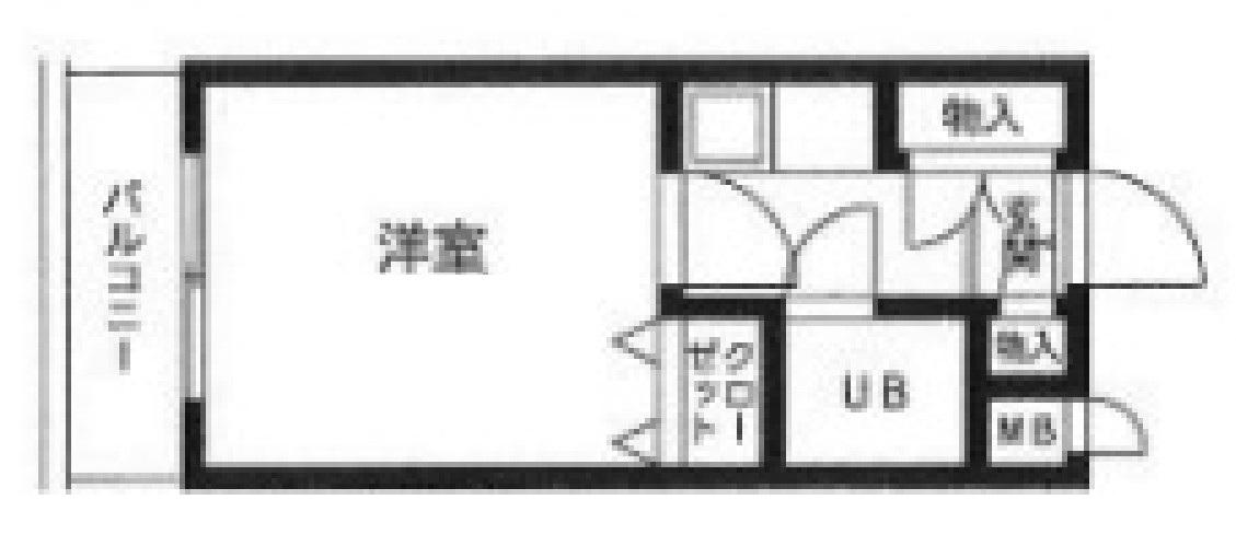 ハイネス丸友(1K/1階)の間取り写真