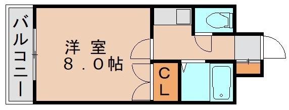 キャンパスシティ箱崎(1K/3階)の間取り写真