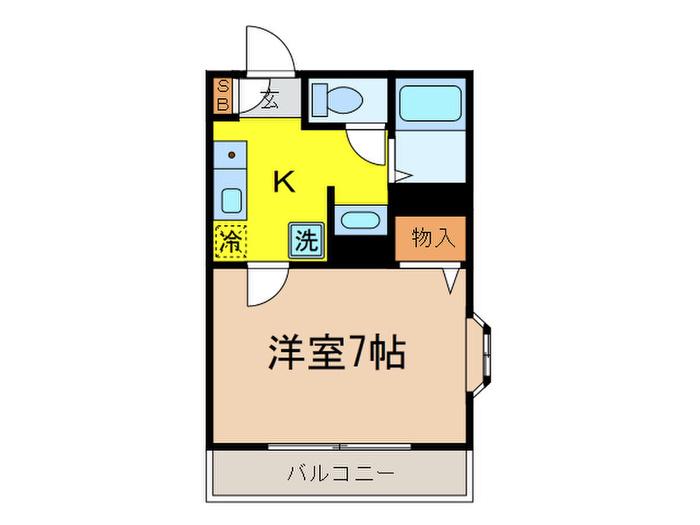 SERE-GRADE MEJIRO(1K/2階)の間取り写真