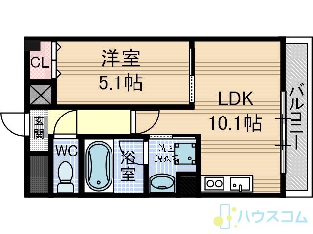デル スール ラ ローザ(1LDK/2階)の間取り写真