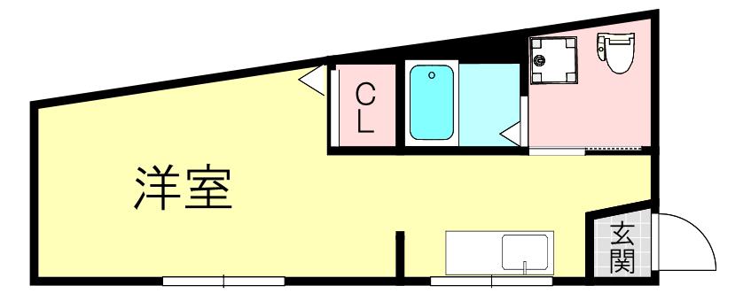 加藤マンション(ワンルーム/2階)の間取り写真