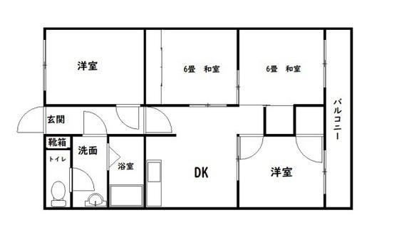 マキシマコーポ(4LDK/4階)の間取り写真