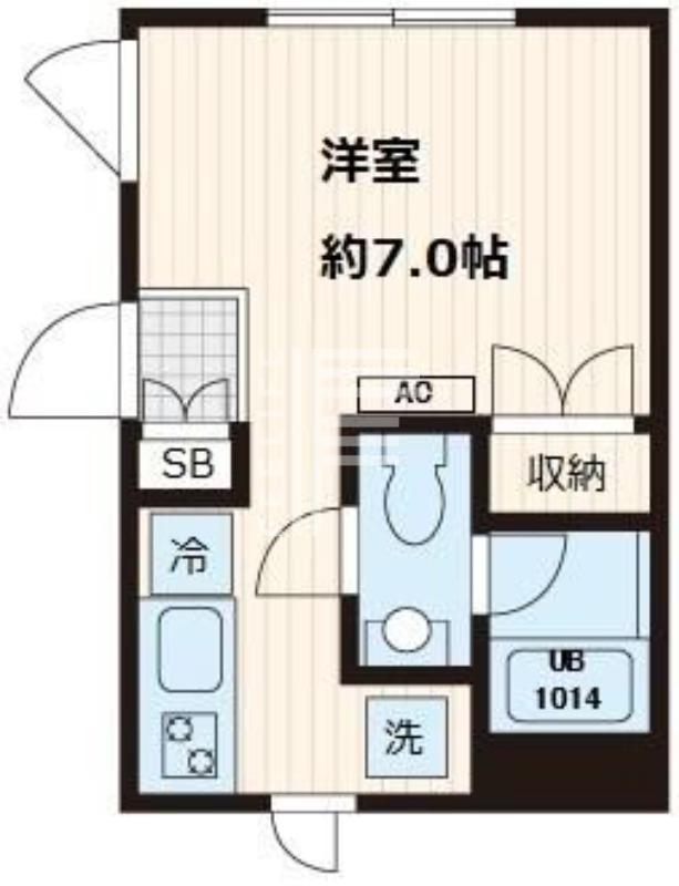 FULLEA本郷(ワンルーム/1階)の間取り写真