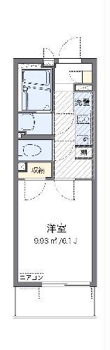 レオネクスト北斗IV(1K/3階)の間取り写真