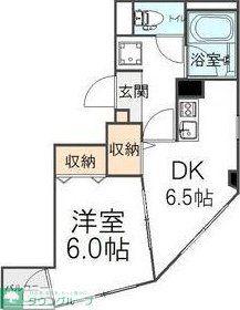 アクロポリス亀有(1DK/3階)の間取り写真