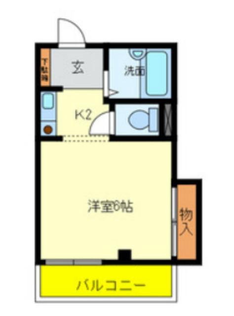 T&A COURT(1K/2階)の間取り写真