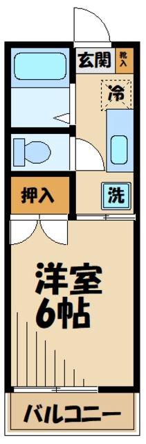 マイロフト(1K/2階)の間取り写真