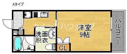 エル・セレーノ住之江(1K/3階)の間取り写真
