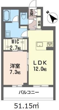 コンフォーザ(1LDK/2階)の間取り写真