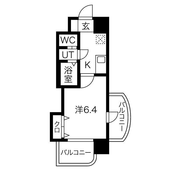 サムティ大阪CITY ウエスト(1K/5階)の間取り写真