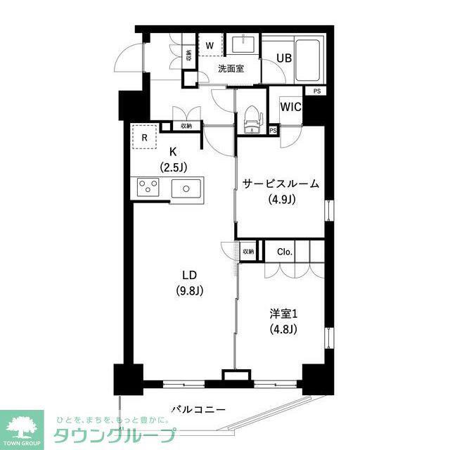 ザ・レジデンス三ノ輪II(1SLDK/3階)の間取り写真