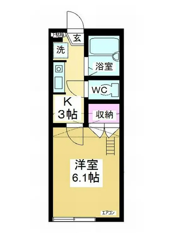 レオパレス ソレーユI 1階階 間取り