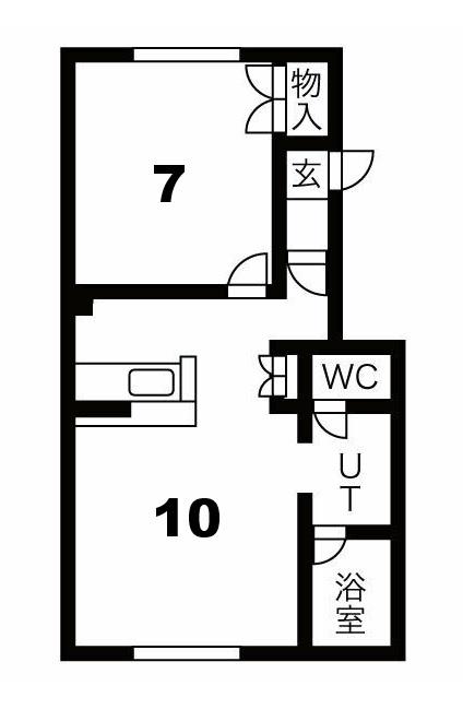 FUJIKAWA MS(1LDK/1階)の間取り写真