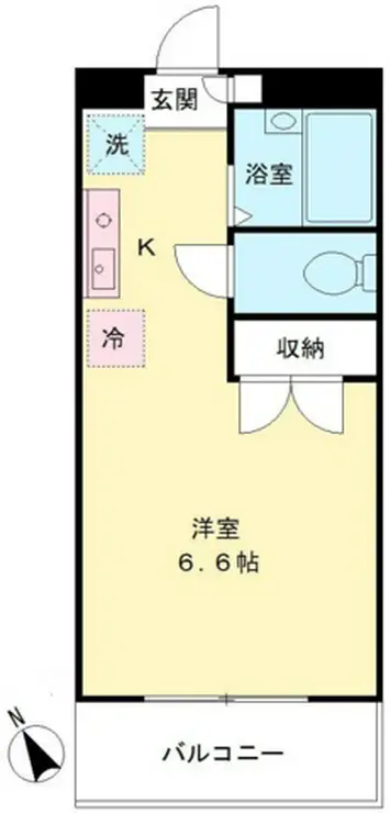 笠原北野マンション 2階階 間取り