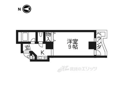 エスタシオン・シバタ(1K/5階)の間取り写真