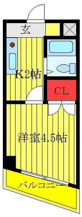 ユースハイム 2階階 間取り