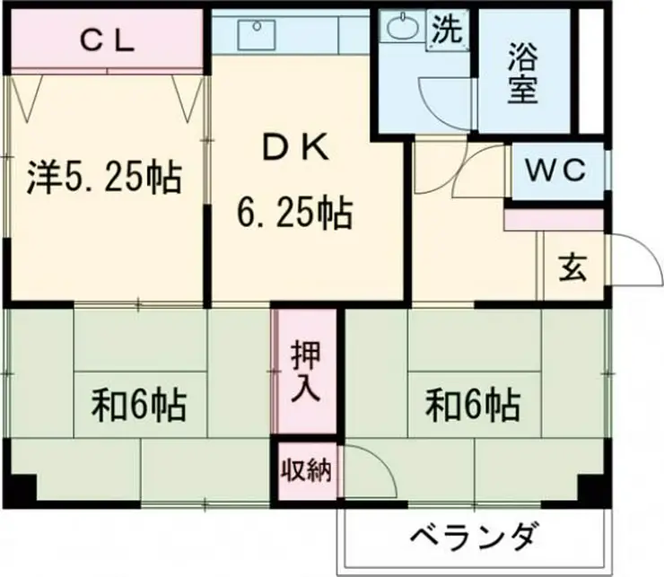 ハイツ山の手 3階階 間取り