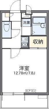 レオパレス曙(1K/3階)の間取り写真