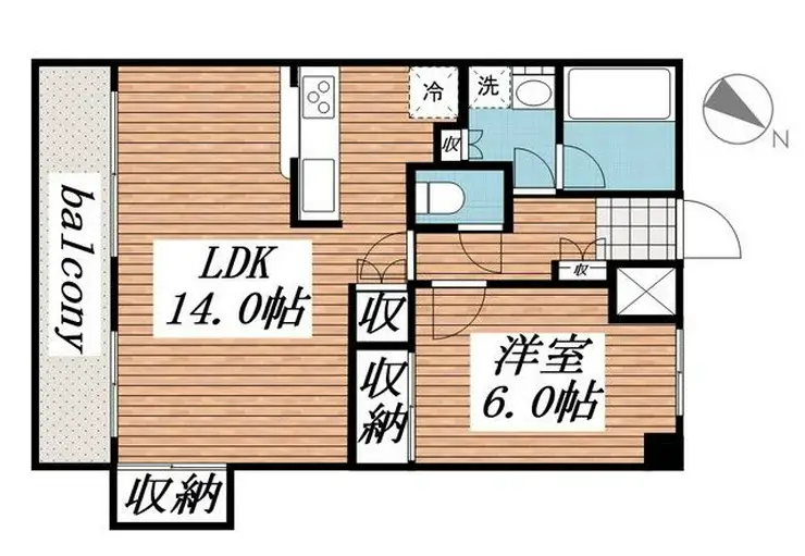 エバーグリーン 5階階 間取り