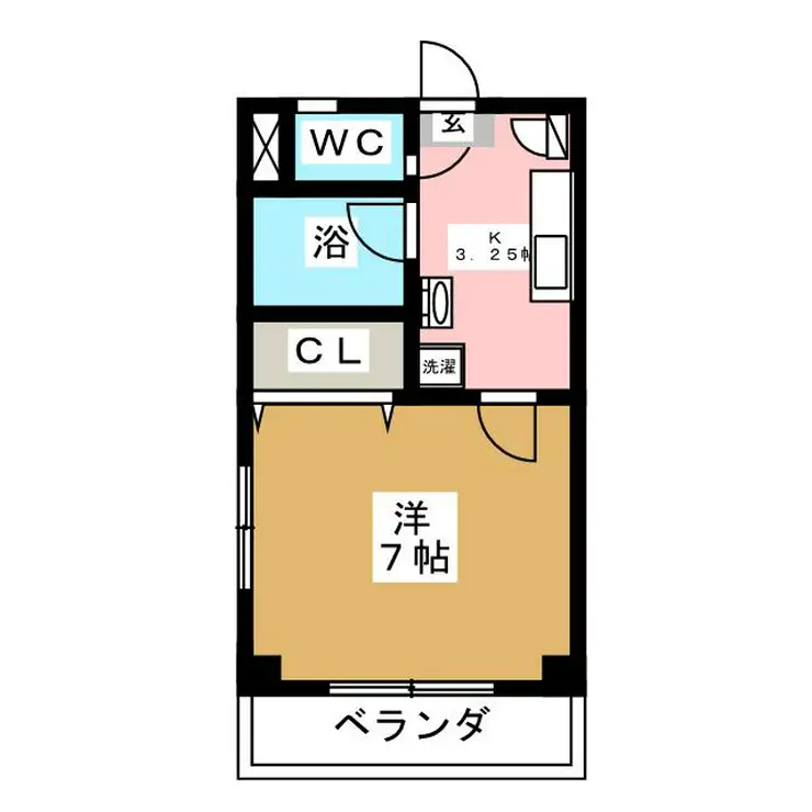 レジデンスウツキ 2階階 間取り