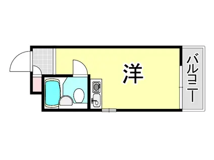 ダイドーメゾン塚口III(ワンルーム/2階)の間取り写真