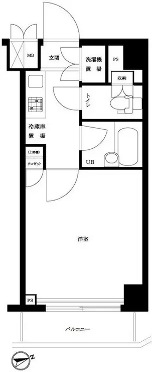 ルーブル京浜蒲田 5階階 間取り
