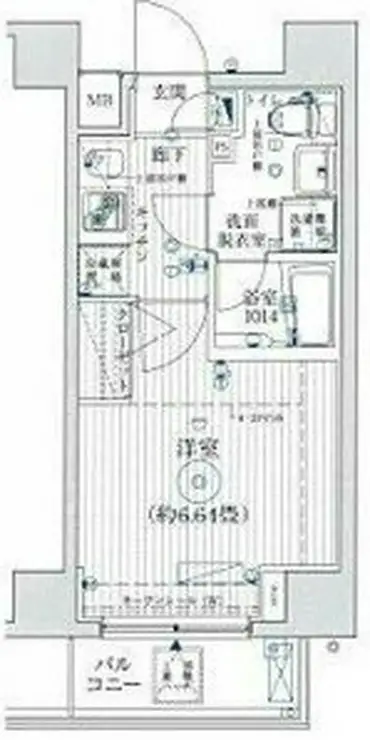 リライア東京イーストレジデンス 3階階 間取り