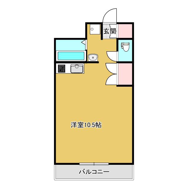 KSガーデン住吉II(ワンルーム/1階)の間取り写真