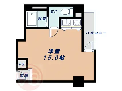 レバンガ西本町AP(ワンルーム/3階)の間取り写真