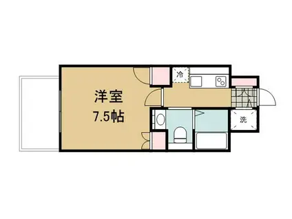 エルスタンザ広瀬通RESIDENCE(1K/10階)の間取り写真