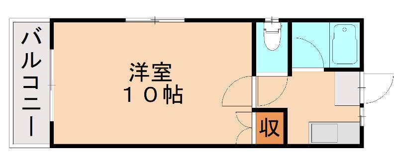 アネシス須玖北(1K/2階)の間取り写真