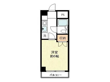 こまば・ディモーレ(1K/1階)の間取り写真