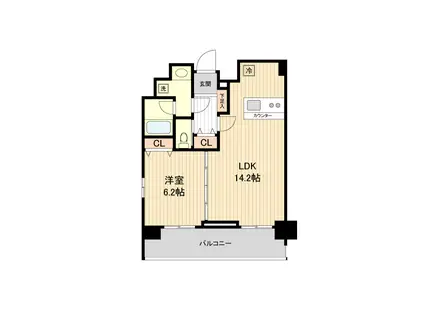 KDXレジデンス板橋本町(1LDK/11階)の間取り写真