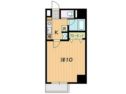 タウンコート開運橋通(1K/7階)の間取り写真