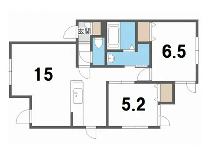 シェノンスマイル(2LDK/1階)の間取り写真