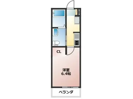 モカ星のすみか(1K/3階)の間取り写真