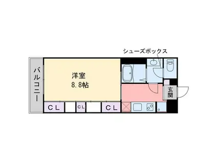 メゾンド・メーヒラ(1K/3階)の間取り写真