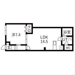 アイリス渋谷(1LDK/B1階)の間取り写真