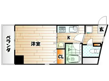 馬借タカヤコーポレーション(1K/2階)の間取り写真