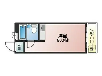 サンヴィラ三宮(ワンルーム/5階)の間取り写真