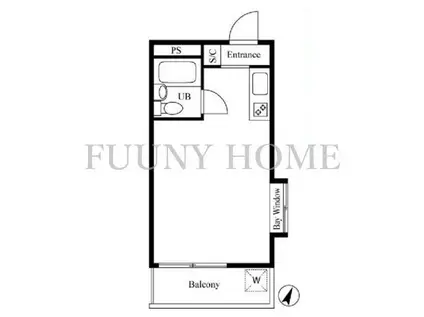 ロータリー祐天寺第一(ワンルーム/4階)の間取り写真