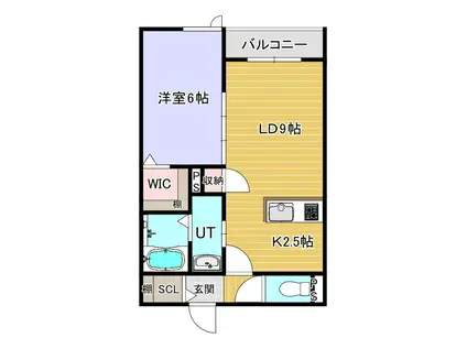 MODENATO TRE(1LDK/3階)の間取り写真